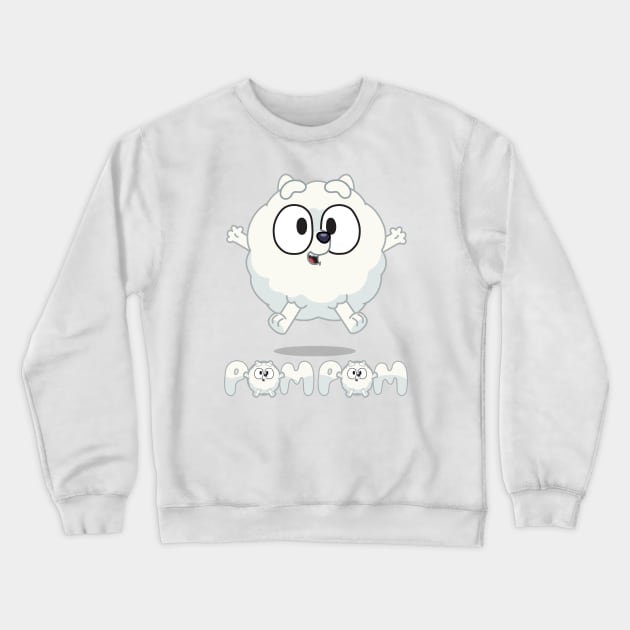 Friend Pom Crewneck Sweatshirt by KOMIKRUKII